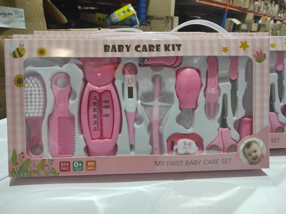 Set para Cuidado del Bebé 13 en 1 rosa