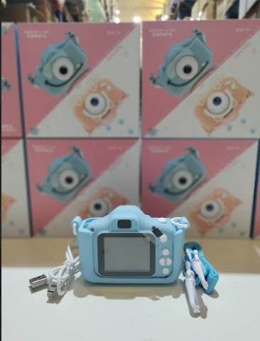 Cámara para Niños con Correa 1080P 2,0 Pulgadas Azul Gato