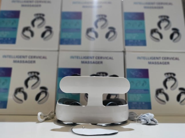 Masajeador térmico de columna cervical con 6 cabezales de masaje
