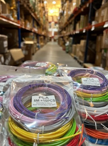Pack de 10 filamentos PLA de color de 1,75 mm