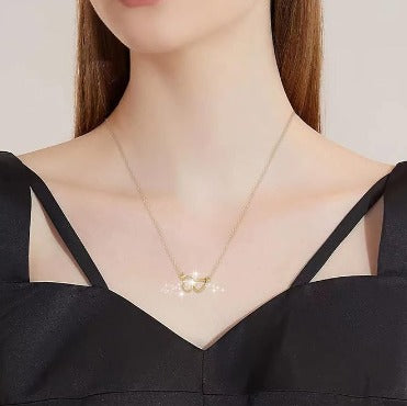 Collar Doble Anillo de Corazón