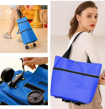 Carrito de Compra Plegable - Azul