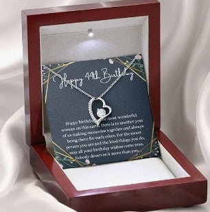 Collar colgante corazón circonita cristal