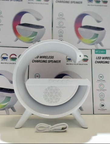Altavoz Bluetooth G 3 en 1 + Cargador inalámbrico + Lámpara Led