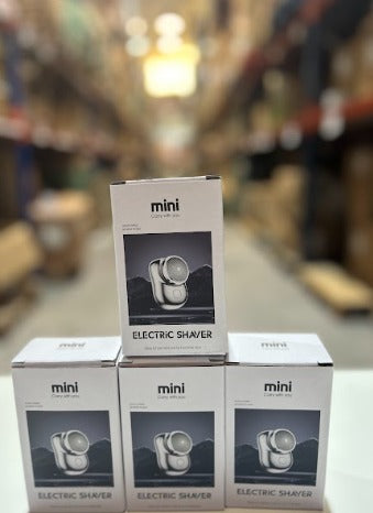 Mini Afeitadora Eléctrica Portátil Azul/Plata