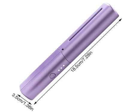 Mini Plancha de Pelo Recargable 2 en 1