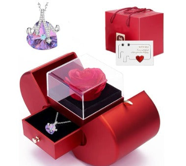 Caja Regalo con Rosa Preservada