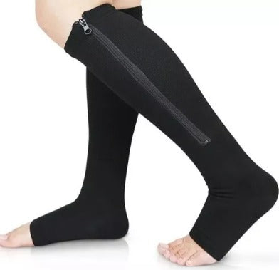 Media de Compresion 2pcs Negro