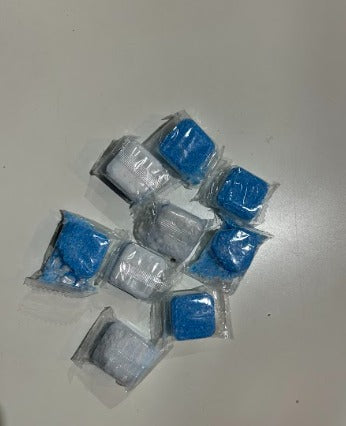 Pastillas eliminadoras de manchas amarillas y blanqueadoras de inodoro