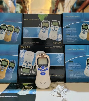 Estimulador muscular masajeador con electrodos adhesivos