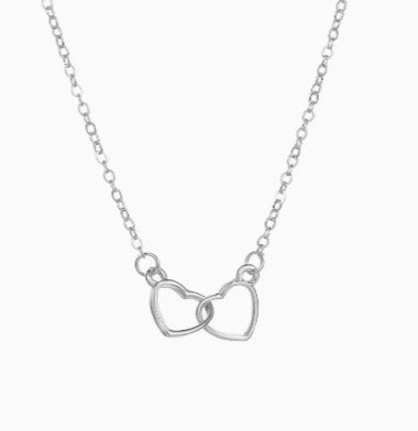 Collar Doble Anillo de Corazón