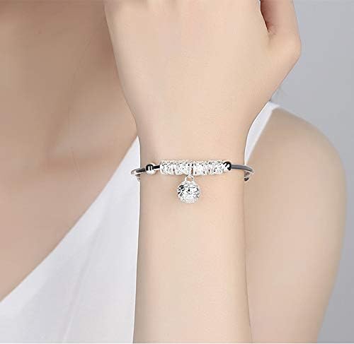 Pulsera chapada en plata con abalorios