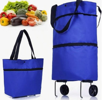Carrito de Compra Plegable - Azul