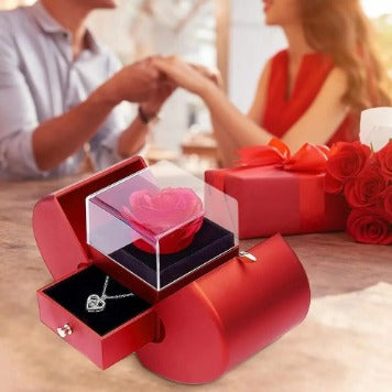 Caja Regalo con Rosa Preservada