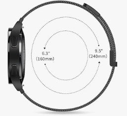 Correa Smartwatch PRO Metálica Negro