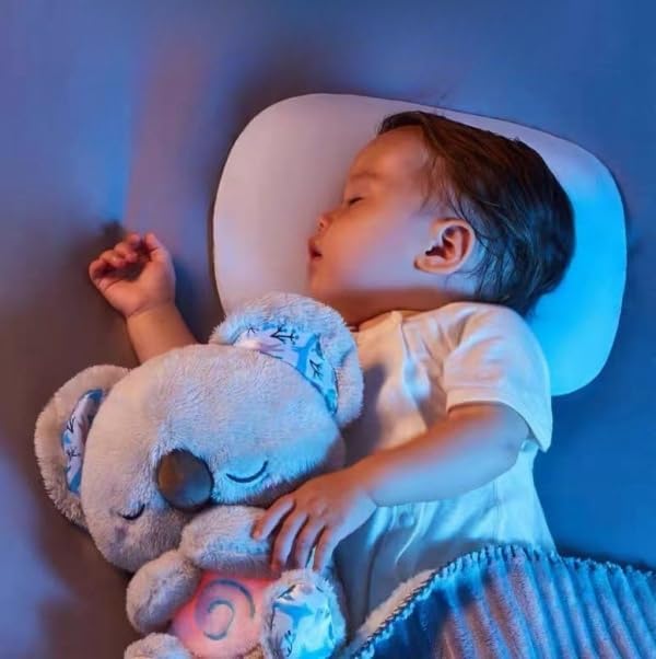 Peluche relajante para bebé que simula respiración (Koala gris)