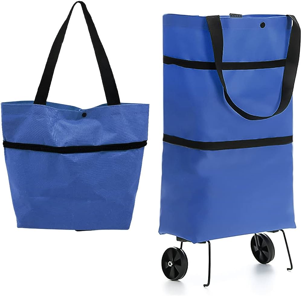 Carrito de Compra Plegable - Azul