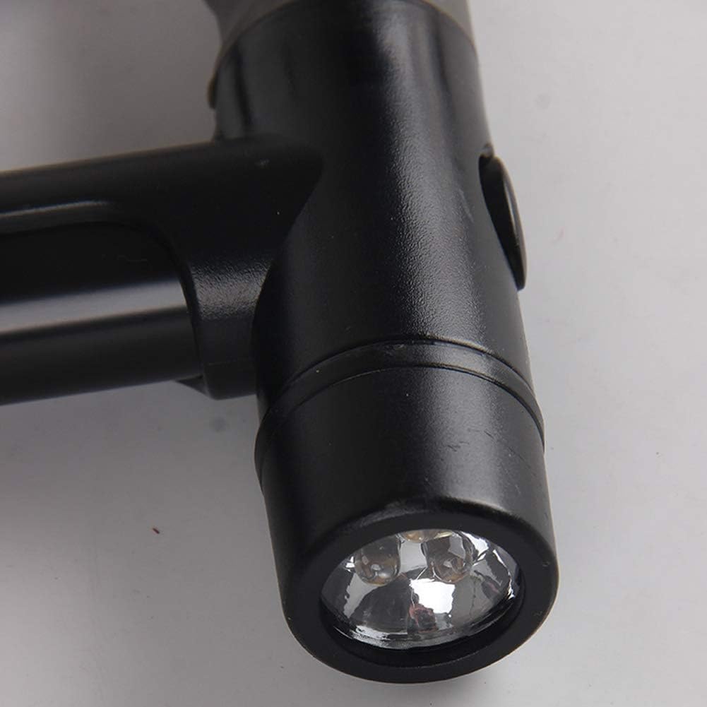 Bastón plegable de doble asa con linterna
