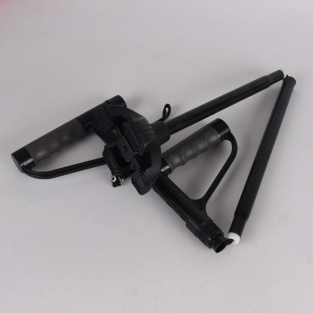 Bastón plegable de doble asa con linterna