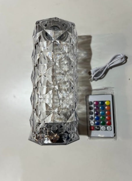 Lámpara LED de Diamantes de Cristal – 16 Colores