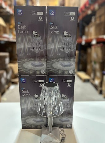 Lámpara de cristal recargable