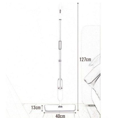 Mopa microfibra con spray pulverizador