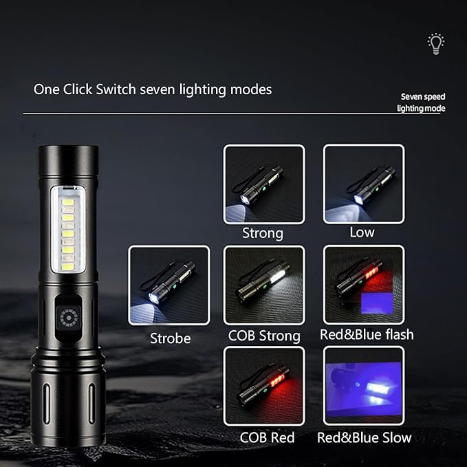 Linternas LED alta potencia 5 modos