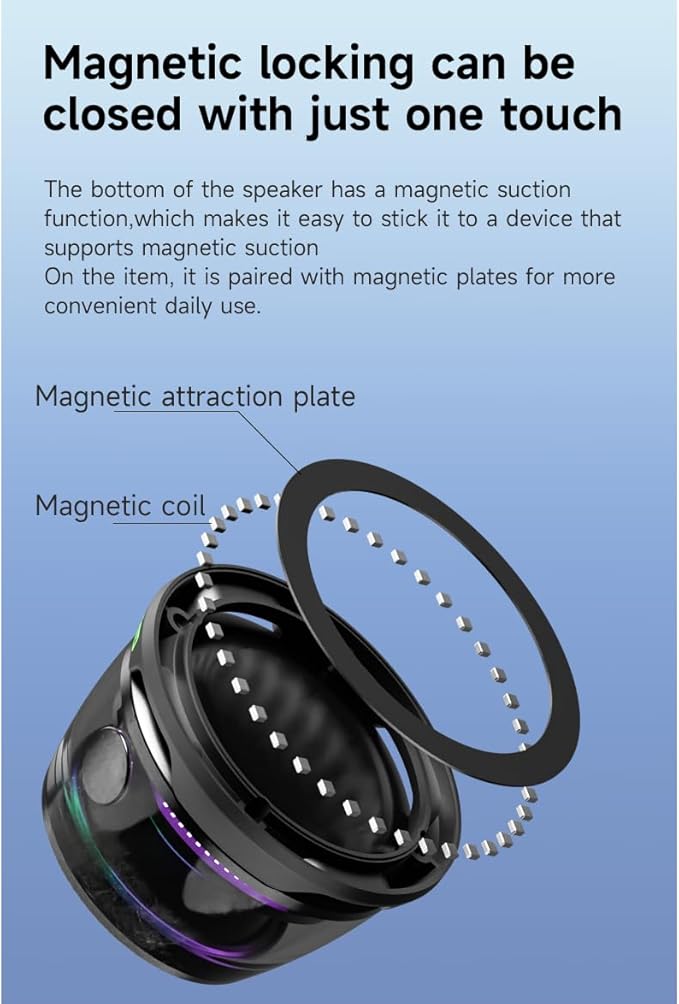 Altavoz Bluetooth magnético multifuncional