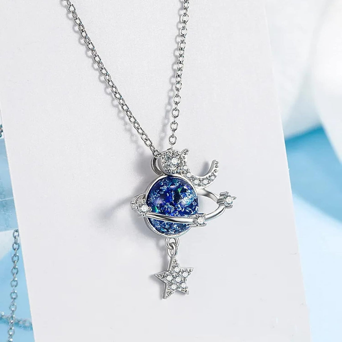 Collar Universo de Estrellas con Caja Regalo