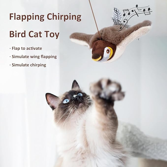 Juguete para gatos pajaro volador