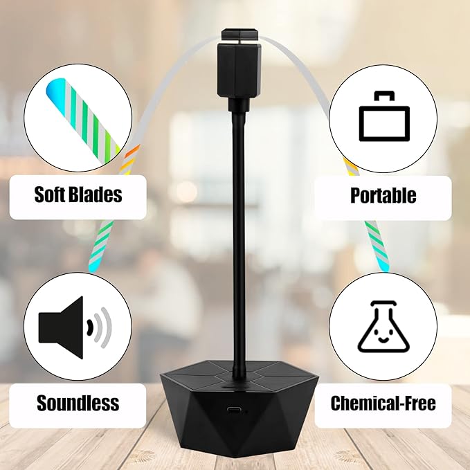 Ventilador repelente de mosca para mesa