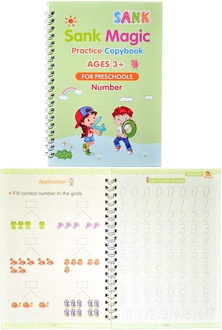 Cuaderno mágico de escritura para Niños 4und PORTUGUES