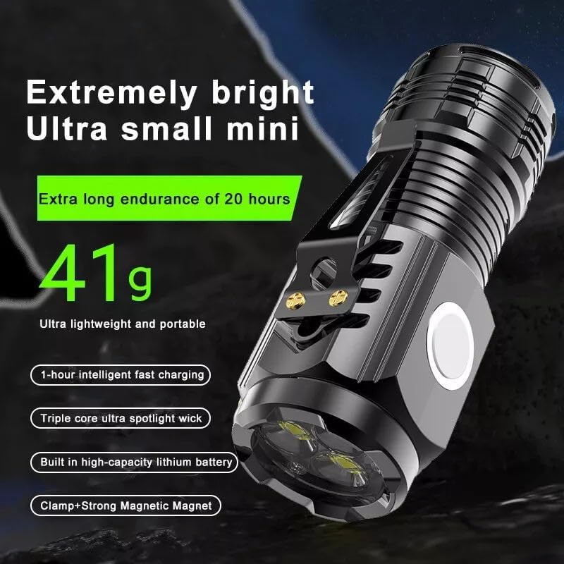 Mini linterna 3 led con iman
