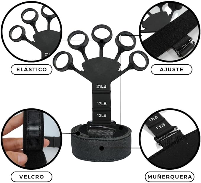 Entrenador de ejercicios para dedos 1und