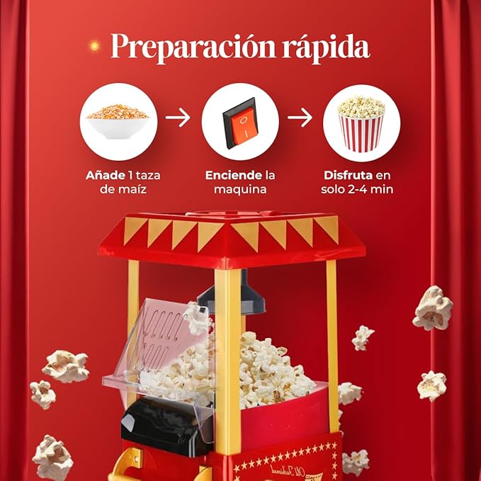 Máquina de palomitas vintage