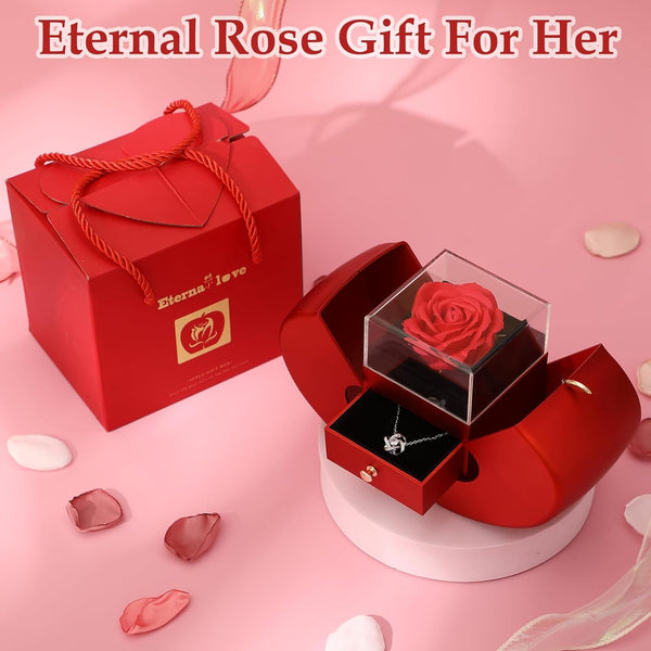 Caja Regalo con Rosa Preservada