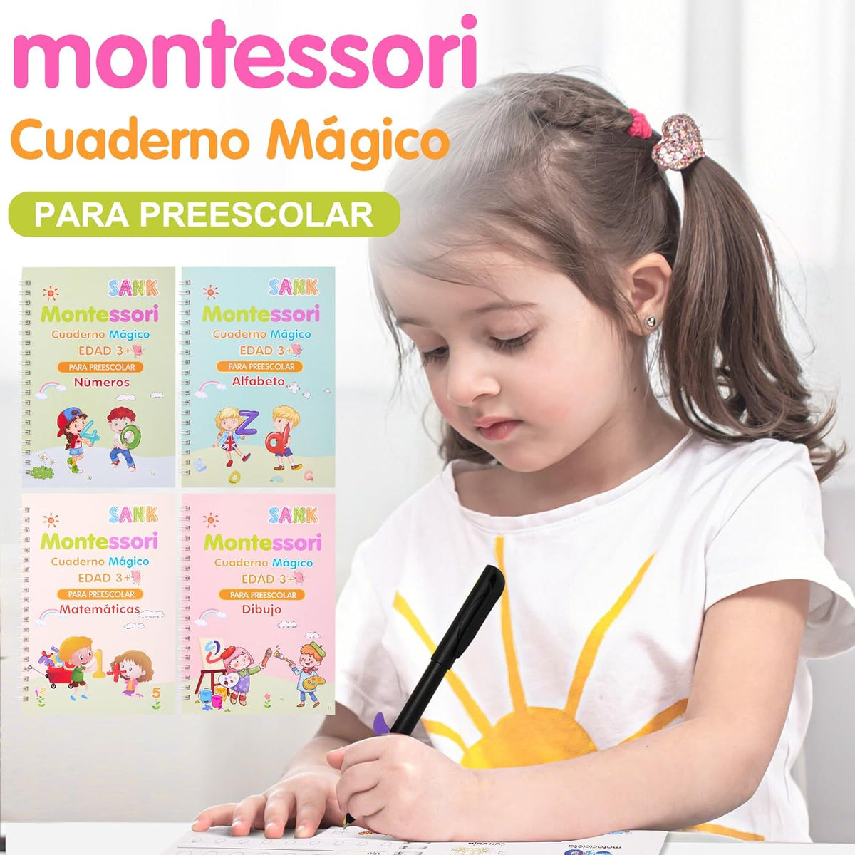 Cuaderno mágico de escritura para Niños 4und Español