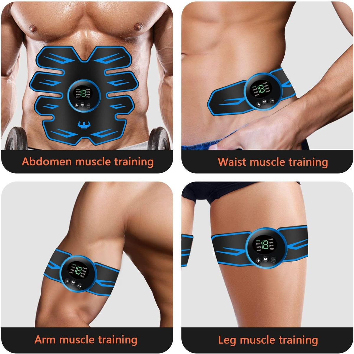 Estimulador muscular para entrenamiento de abdominales