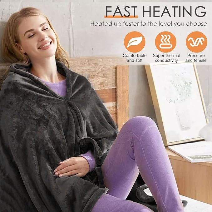 Manta eléctrica térmica con 3 niveles de temperatura