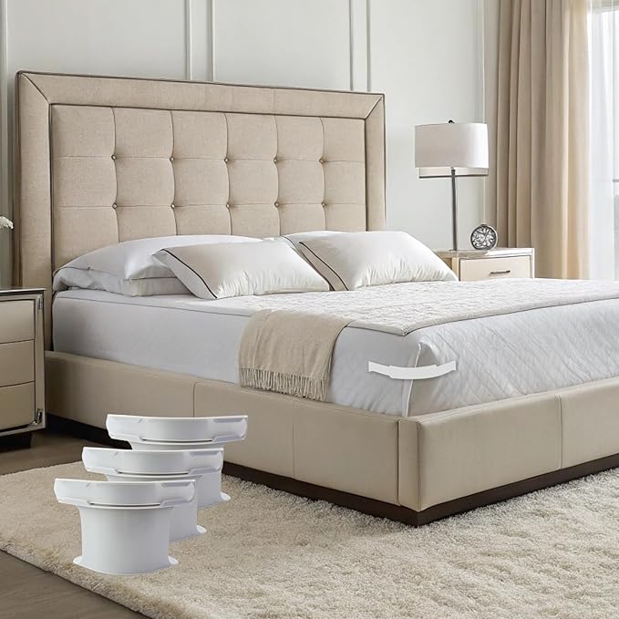 Soporte para sábanas con tiras de bloqueo 4pcs