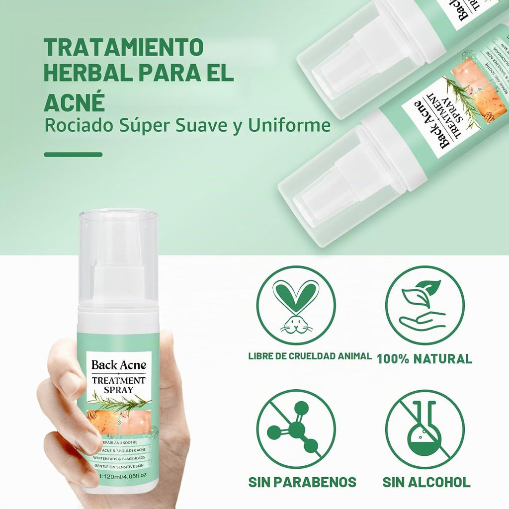Spray de granos para el cuerpo