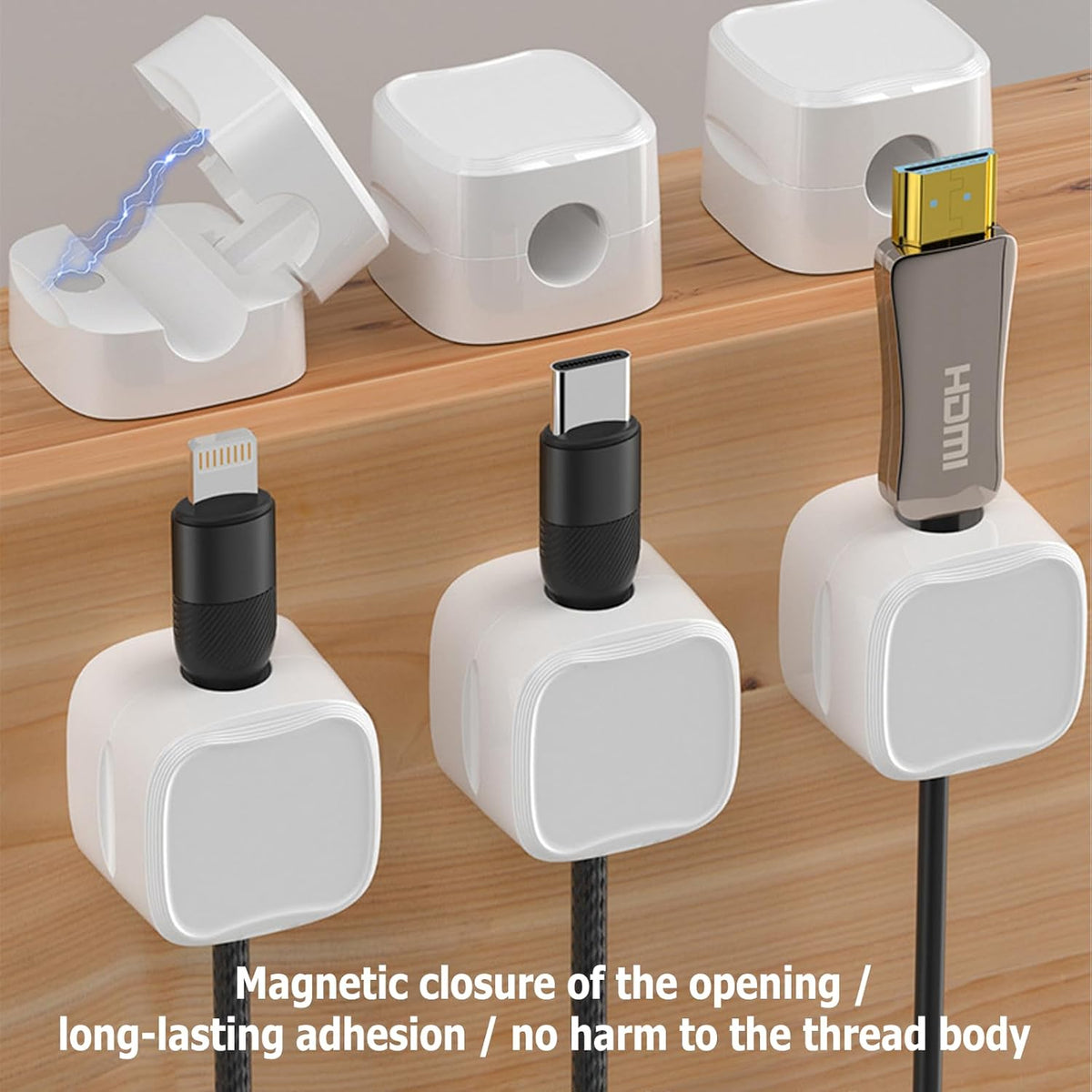 Organizador de cables (6 piezas)