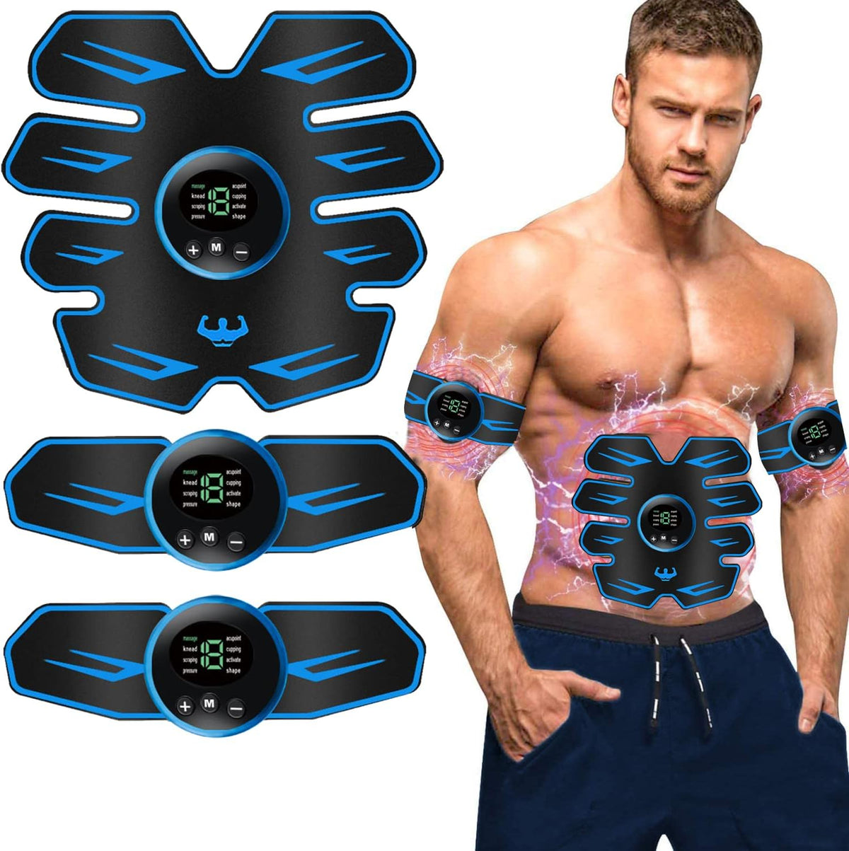 Estimulador muscular para entrenamiento de abdominales