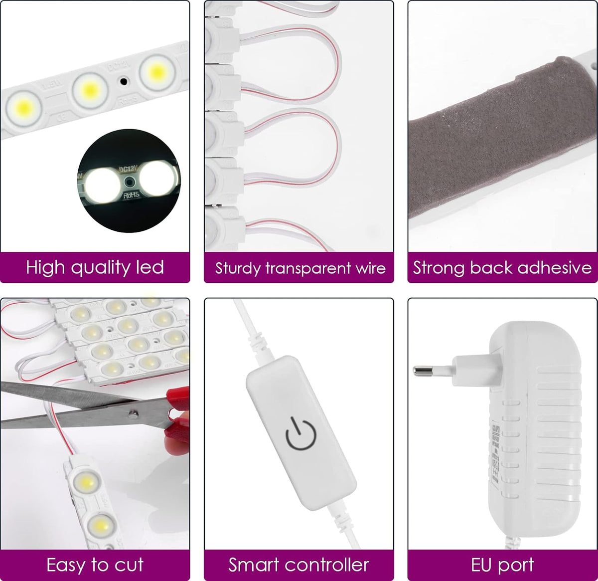 Luces LED de espejo 14 modulos