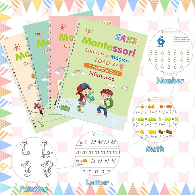 Cuaderno mágico de escritura para Niños 4und INGLES