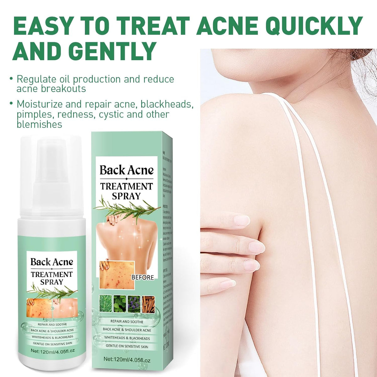 Spray de granos para el cuerpo