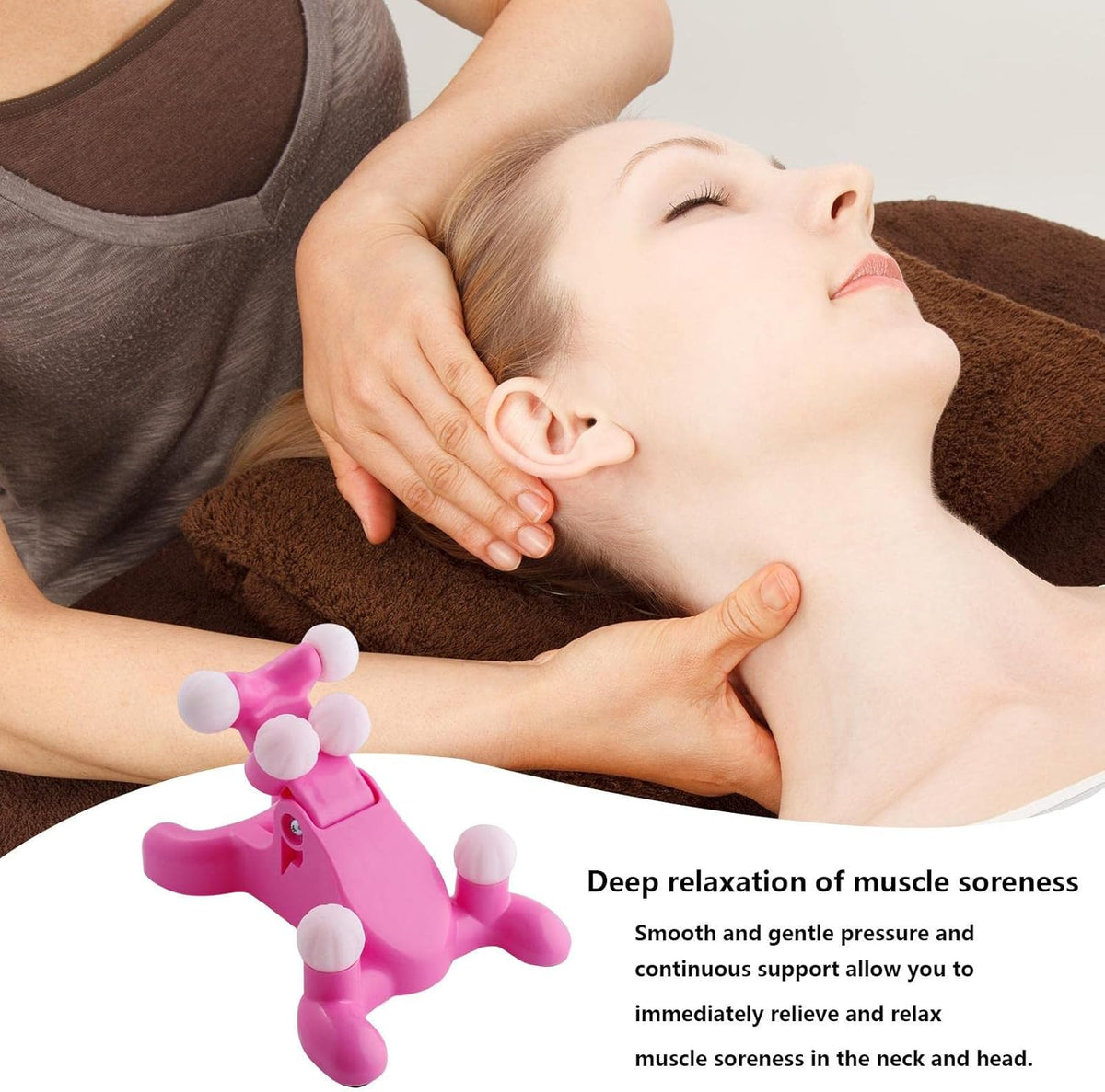 Masajeador para cuello con 6 puntos activación para simular dedos