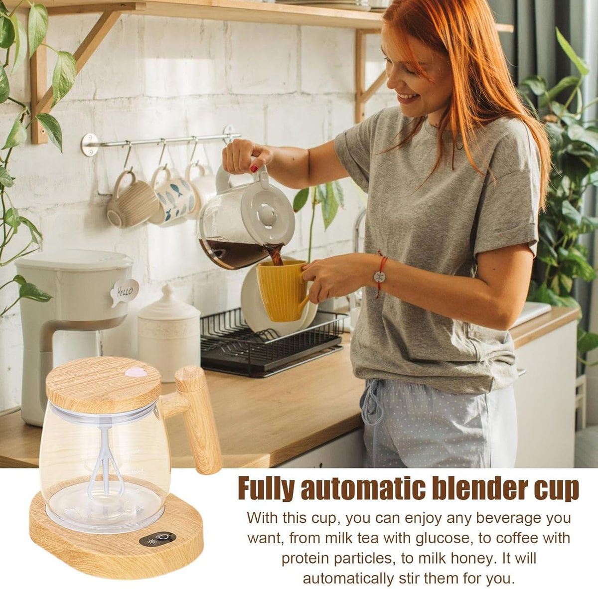 Taza de café agitadora de 400 ml