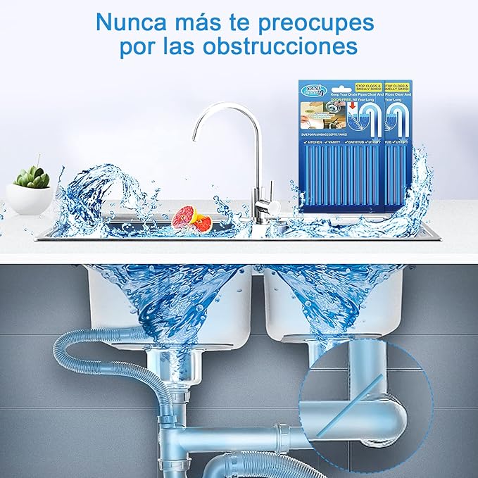 Pack de 5 paquetes removedor de obstrucciones