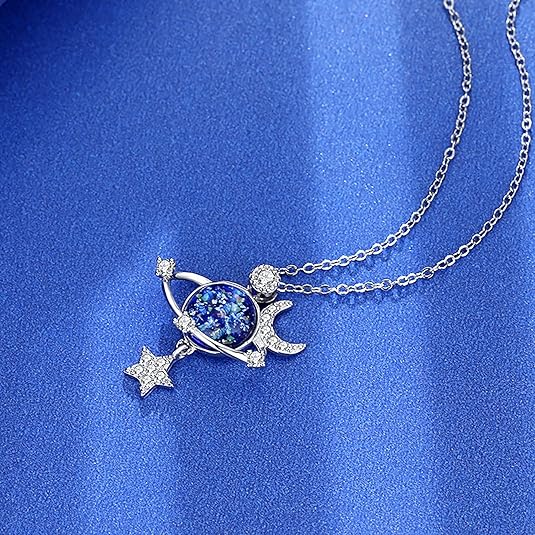 Collar Universo de Estrellas con Caja Regalo